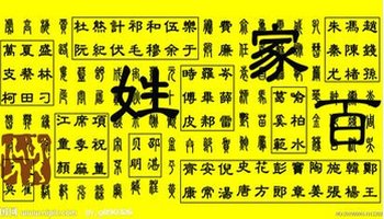 中国姓氏人口排序