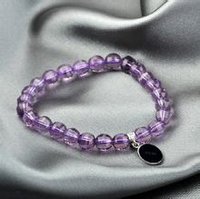 极品纯天然紫水晶手链