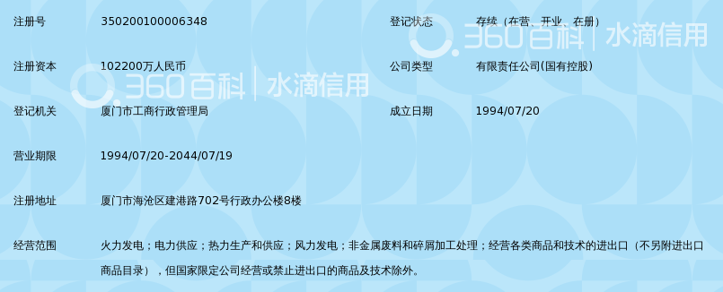 厦门华夏国际电力发展有限公司_360百科