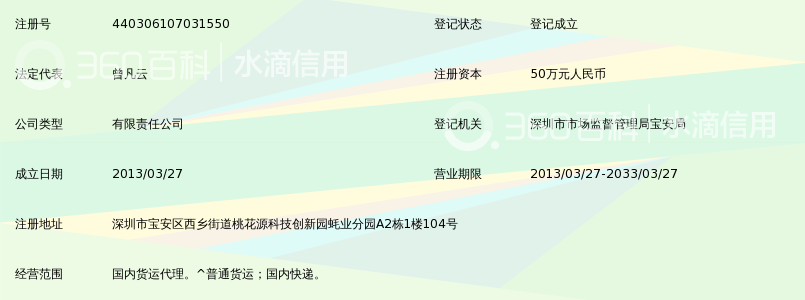 深圳银田速尔快递有限公司