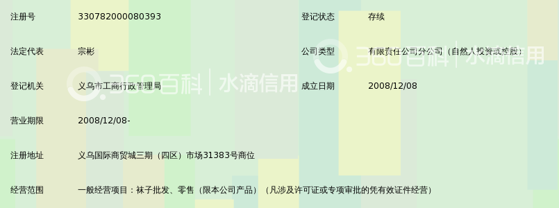 浙江红辣椒袜业有限公司门市部_360百科