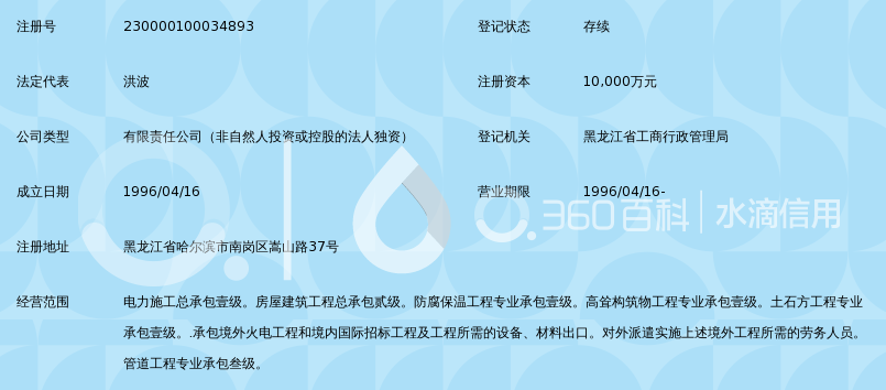 中国能源建设集团黑龙江省火电第一工程有限公