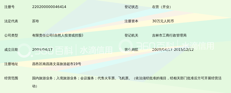 吉林市乐天国际旅行社有限公司_360百科