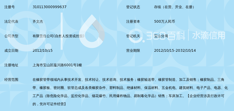 上海宝佳橡胶管带科技有限公司_360百科