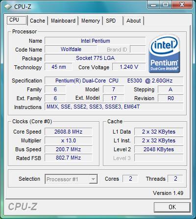 intel奔腾双核e5300