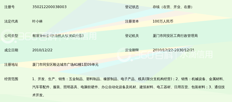 厦门裕鑫盛工贸有限公司_360百科