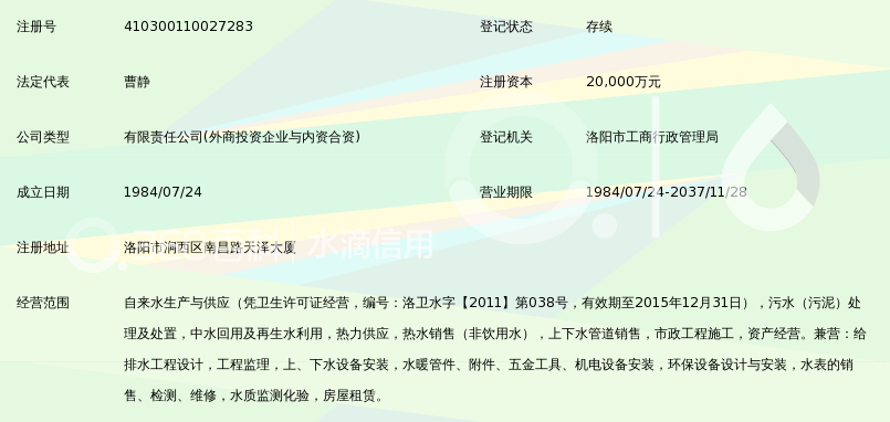 洛阳北控水务集团有限公司_360百科