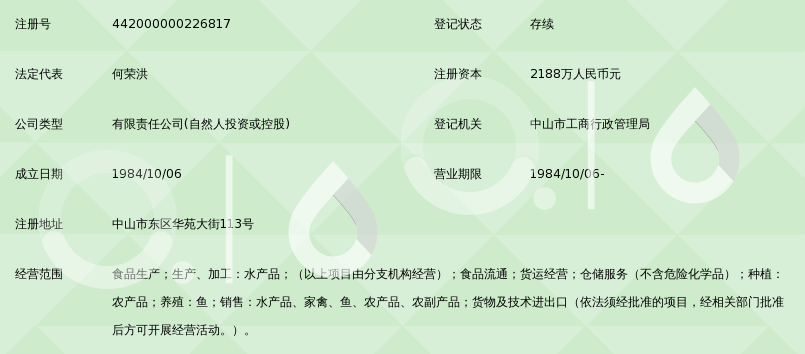 广东省中山食品水产进出口集团有限公司_360