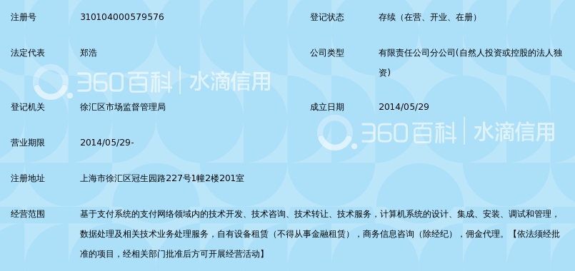 上海杉德支付网络服务发展有限公司冠生园路分