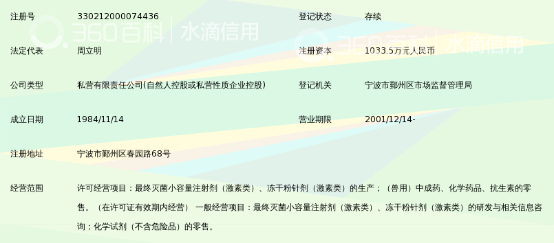 宁波市三生药业有限公司_360百科