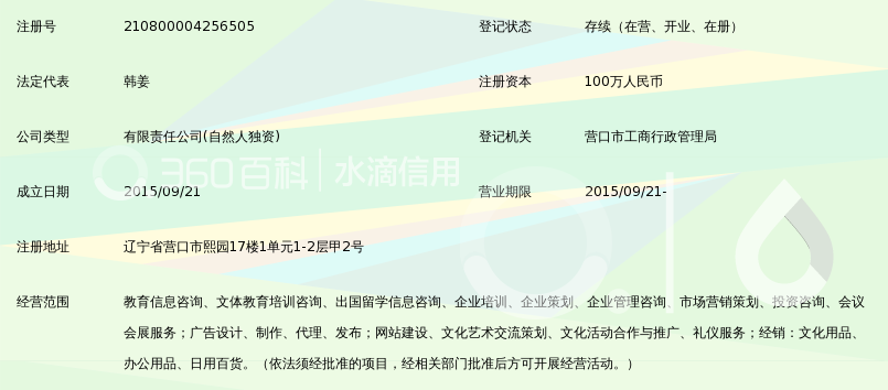 营口芝麻开门文化教育传媒有限公司_360百科