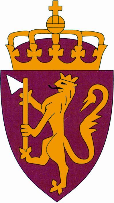 联谊会馆 挪威简洁明了的国徽呈盾形,红色的盾面上直立着一只金色狮子